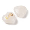 Natural Quartz Crystal Heart Engraving MBTI Figurines Statues for Home Office Desk Decorations X1-G-K353-05P-2