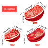 6Pcs 3 Style Polyester Gift Packing Pouches ABAG-NB0001-27-2