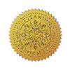 Self Adhesive Gold Foil Embossed Stickers DIY-WH0211-387-1