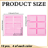 12Pcs 3 Colors Silicone Soap Molds DIY-GO0003-24-2