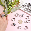 24Pcs 304 Stainless Steel Finger Ring Settings STAS-BBC0010-09B-3