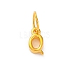 925 Sterling Silver Letter Charms with Jump Rings STER-R008-01G-Q-1