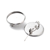 Non-Tarnish 304 Stainless Steel Brooch Base Settings FIND-D035-04D-P-2