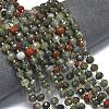 Natural African Bloodstone Beads Strands G-K389-E80-01-2