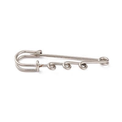 Iron Brooch Findings KK-Q491-N-1