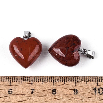 Natural Red Jasper Pendants G-T143-49G-1