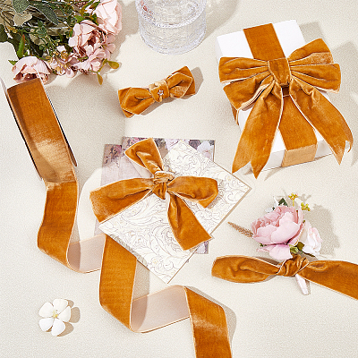 Velvet Ribbon OCOR-WH0078-529C-1