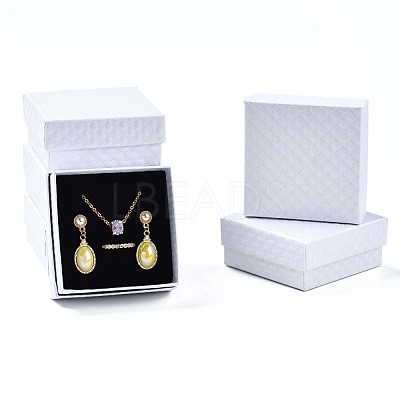 Square Cardboard Jewelry Boxes CBOX-N012-34B-1