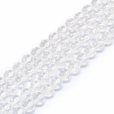 Natural Quartz Crystal Beads Strands G-F715-002-1