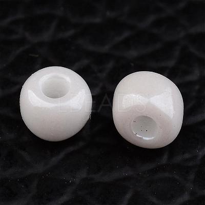DIY Craft Beads 8/0 Opaque Colors Lustered Round Glass Seed Beads X-SEED-A012-3mm-121-1