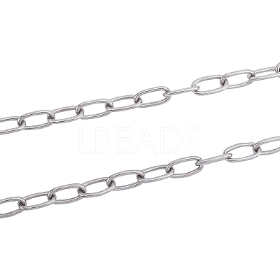 2Pcs 2 Style 304 Stainless Steel Cable Chain STAS-GA0001-06-1