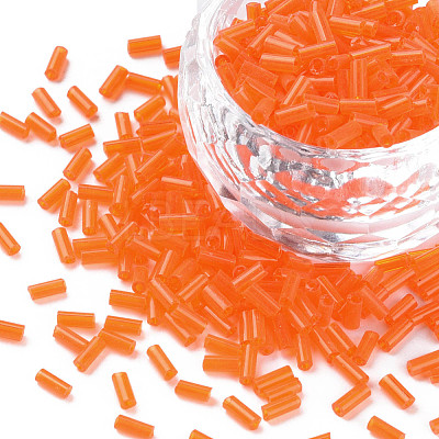 Transparent Glass Bugle Beads SEED-N005-001-C11-1