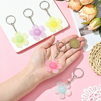 Flower Resin Keychain KEYC-YW00152-01-1