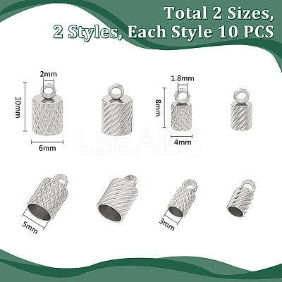 304 Stainless Steel Cord Ends STAS-UN0061-64P-1