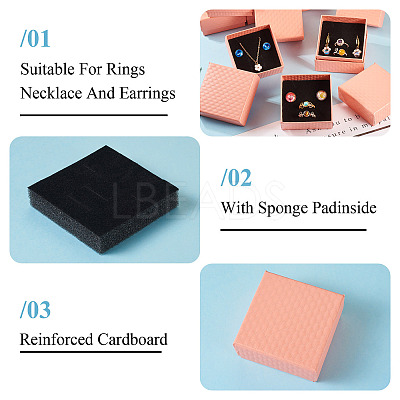Rhombus Textured Cardboard Gift Storage Boxes CON-TAC0010-03B-05-1