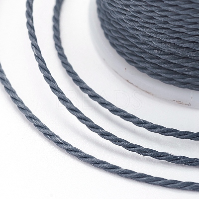 Round Waxed Polyester Cord X-YC-G006-01-1.0mm-17-1