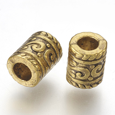 Tibetan Style Alloy Beads X-GLF0834Y-NF-1