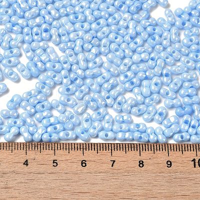 Opaque Colours Luster Glass Seed Beads SEED-B001-01A-07-1