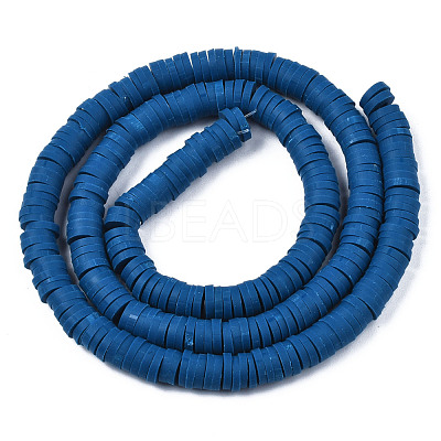 Handmade Polymer Clay Beads Strands CLAY-R089-6mm-010-1