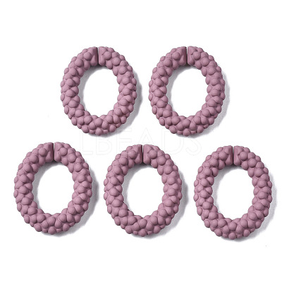 Spray Painted CCB Plastic Linking Rings CCB-Q091-011D-1