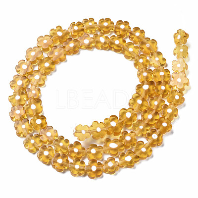 Handmade Millefiori Glass Bead Strands LAMP-J035-6mm-32-1