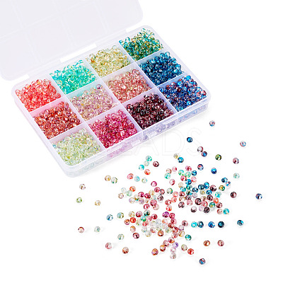 180G 12 Colors 6/0 Gradient Color Glass Seed Beads SEED-TA0001-63-1