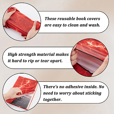 Elastic Fibre Book Covers AJEW-WH20020-032C-1