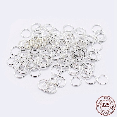 925 Sterling Silver Saw Cut Open Jump Rings STER-F036-02S-1x5mm-1
