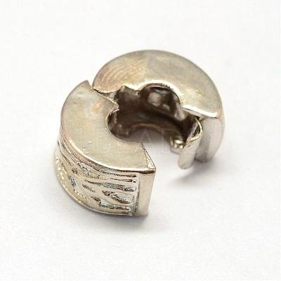 Alloy European Style Clasps PDLC-R001-08P-1