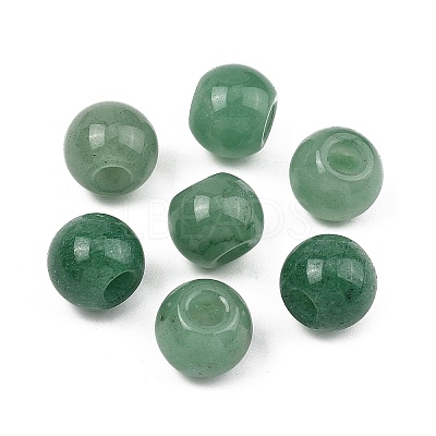 Natural Green Aventurine European Beads GG-CBA02C4-04B-1