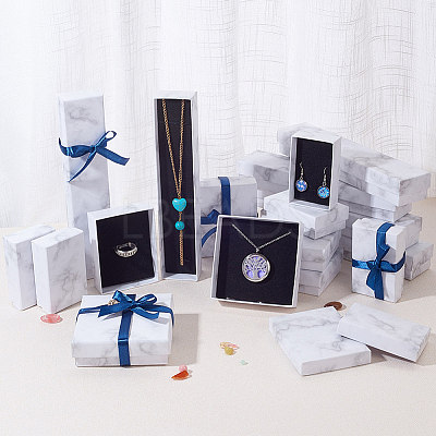 Paper Cardboard Jewelry Ring Boxes LS-X1-CBOX-E012-05A-1