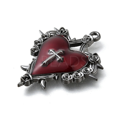 Alloy Enamel Gothic Style Pendants X-PALLOY-R157-06B-06A-1