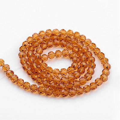Transparent Glass Bead Strands GLAA-G013-8mm-65-1