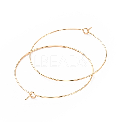 Ion Plating(IP) 316L Surgical Stainless Steel Hoop Earring Findings STAS-D164-06G-A-1