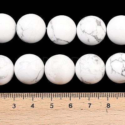 Natural Howlite Beads Strands G-L648-A02-16mm-1