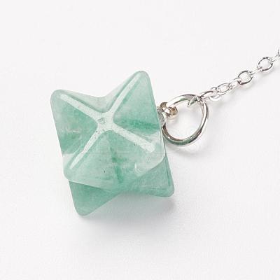 Chakra Natural Green Aventurine Dowsing Pendulums G-F516-01F-1