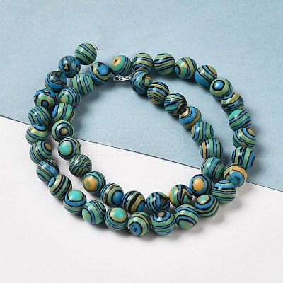 Synthetic Malachite Dyed Beads Strands G-P507-02A-09-1