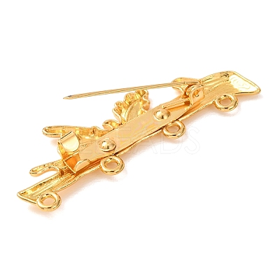 Branch Shaped Alloy Brooch Findings AL-G001-02G-1
