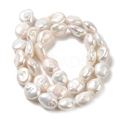 Natural Baroque Pearl Keshi Pearl Beads Strands PEAR-E016-020-1