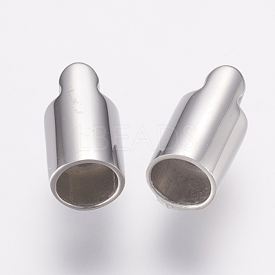 Tarnish Resistant 304 Stainless Steel Magnetic Clasps with Glue-in Ends X-STAS-E138-02P-1
