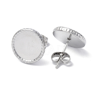 Non-Tarnish 304 Stainless Steel Stud Earring Findings STAS-F286-11P-1