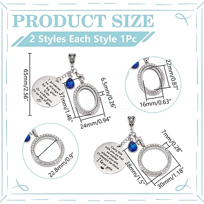 Alloy Locket Pendant HJEW-WR00002-1