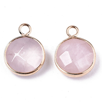 Natural Rose Quartz Pendants G-T131-101G-1