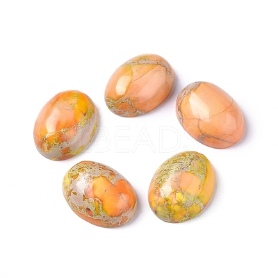 Synthetic Imperial Jasper Cabochons G-D0006-G02-14-1