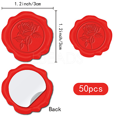 Adhesive Wax Seal Stickers DIY-CP0010-69F-1