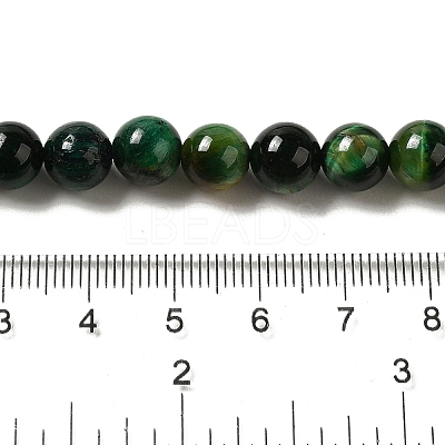 Grade AB+ Dyed Natural Tiger Eye Beads Strands G-G102-A01-03-1
