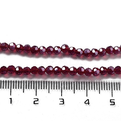 Electroplate Transparent Glass Beads Strands LS-EGLA-A035-T3mm-A02-1