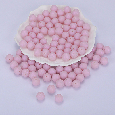 Round Silicone Focal Beads SI-JX0046A-120-1