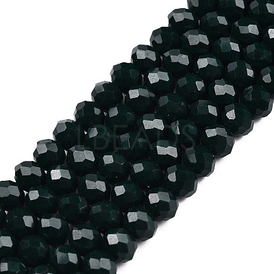 Opaque Solid Color Glass Beads Strands EGLA-A034-P2mm-D12-1