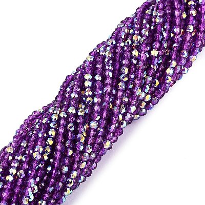 Transparent Glass Beads Strands EGLA-N028-01A-A03-1